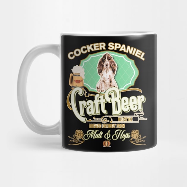 Cocker Spaniel Gifts - Beer Dog lover by StudioElla